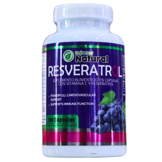 RESVERATROL 1600 MG 100% Puro (100 Cápsulas)
