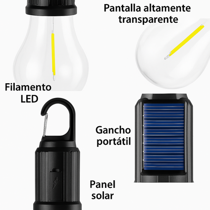 Pack 2 Ampolleta solar de Camping X2
