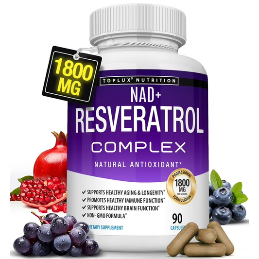 RESVERATROL 1800 MG 100% Puro (90 Cápsulas)