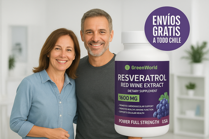 RESVERATROL 1800 MG 100% Puro (90 Cápsulas)