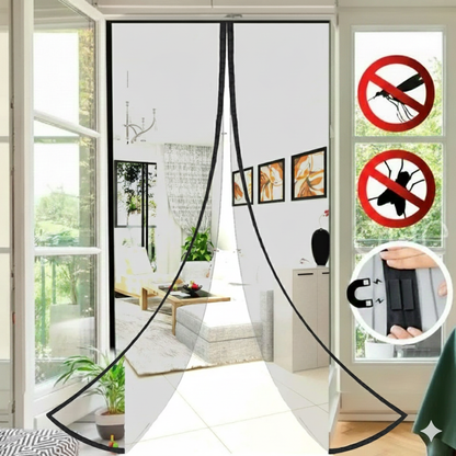 Malla De Puerta Anti Mosquitos con cierre magnético