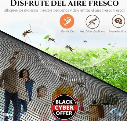 Malla De Puerta Anti Mosquitos con cierre magnético