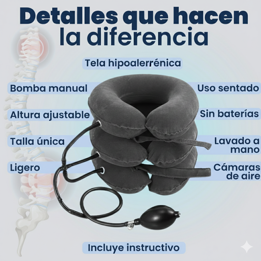 Cuello Ortopédico Cervical Inflable