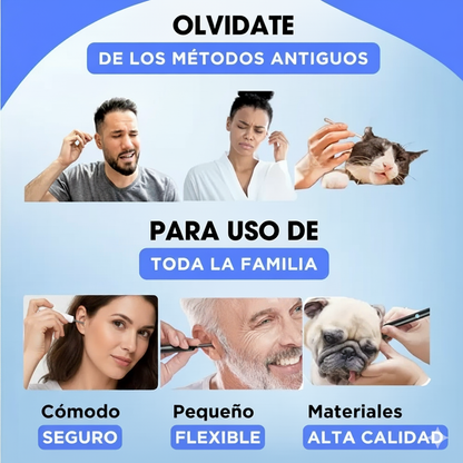 Otoscopio Limpiador Oidos Luz Camara Hd